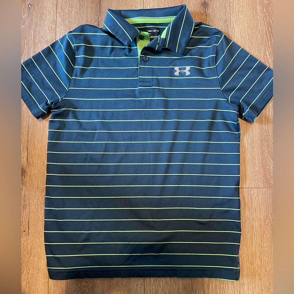 Under Armour Navy and Lime Polo Shirt